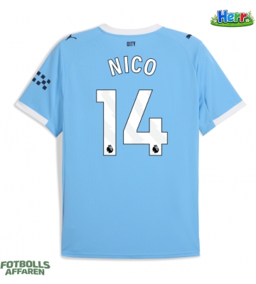 Manchester City Nico Gonzalez #14 Hemmatröja 2025-26 Kortärmad